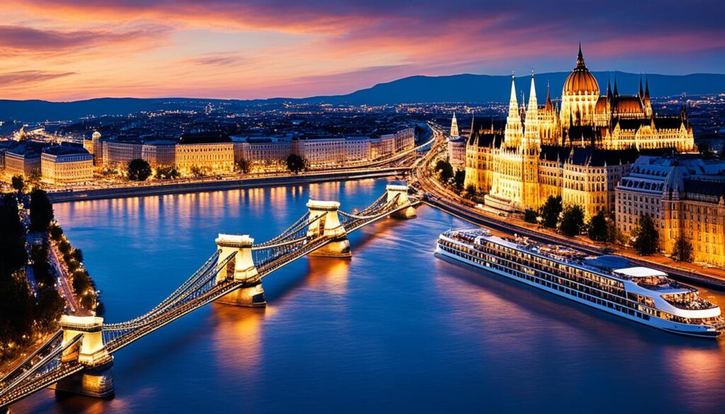 VIP Night Walking Tour with Danube River Cruise